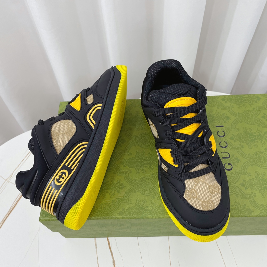 Gucci  Basket Sneaker With Lnterlocking G  - PerfectKickZ