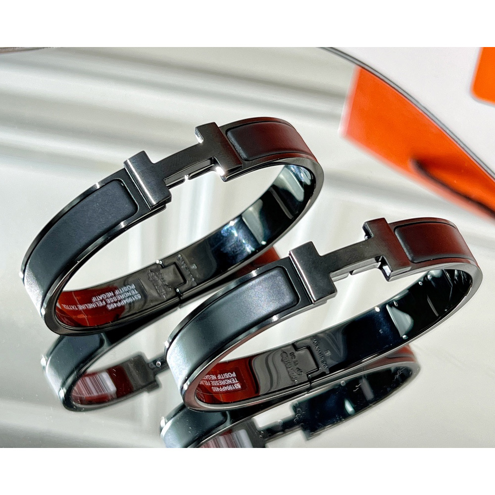 Hermes  Clic HH So Black Bracelets - PerfectKickZ