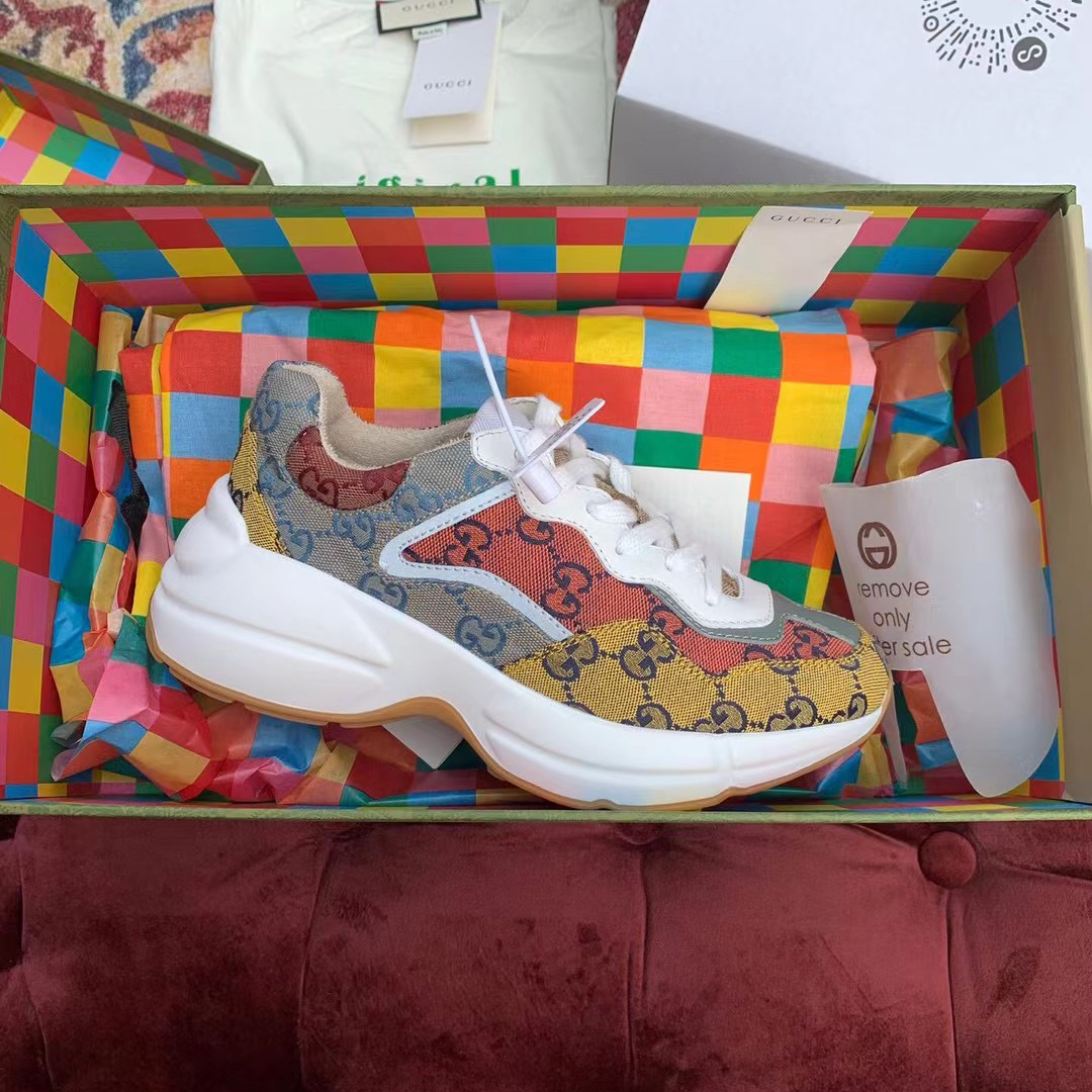 Gucci GG Multicolor Series Rhyton  Sneakers(upon uk size) - PerfectKickZ