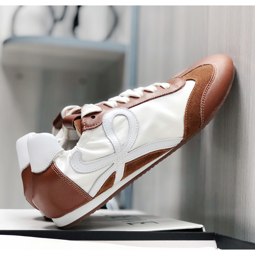 Loewe Ballet Runner In Nylon And Calfskin - 