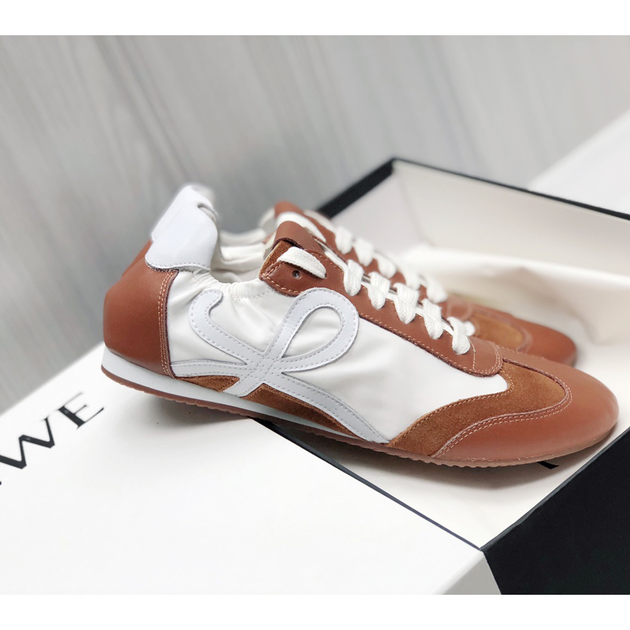 Loewe Ballet Runner In Nylon And Calfskin - 