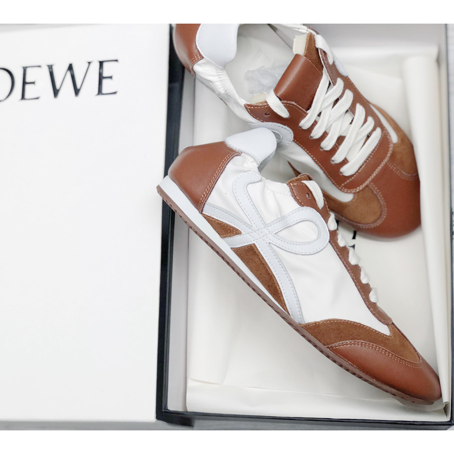 Loewe Ballet Runner In Nylon And Calfskin - 