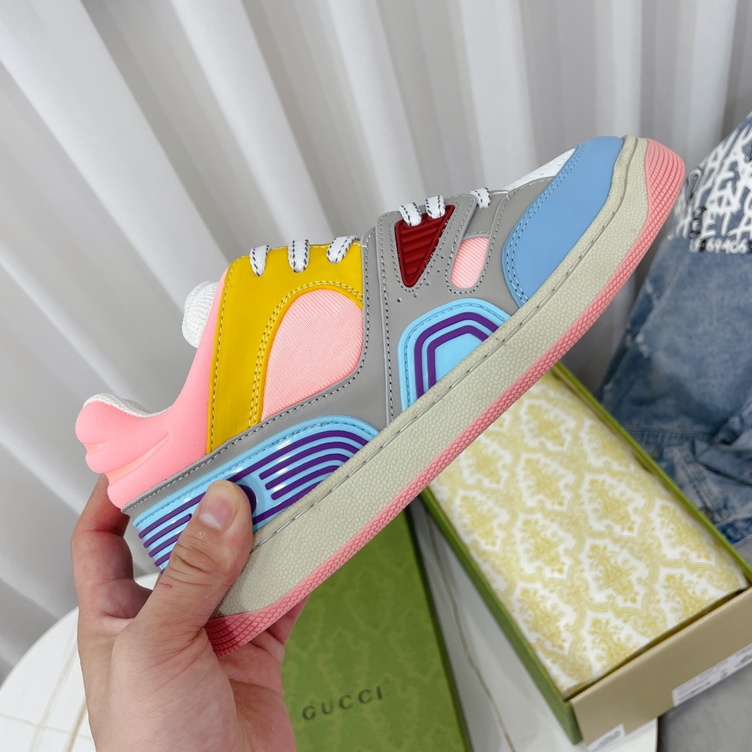 Gucci  Basket Sneaker With Lnterlocking G  - PerfectKickZ