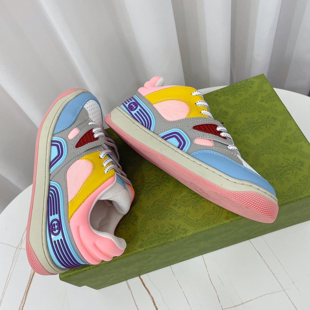Gucci  Basket Sneaker With Lnterlocking G  - PerfectKickZ