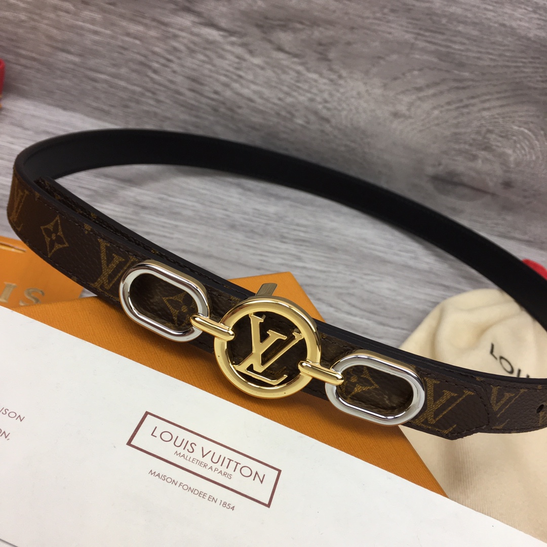 Louis Vuitton Squared LV 20mm Belt - PerfectKickZ