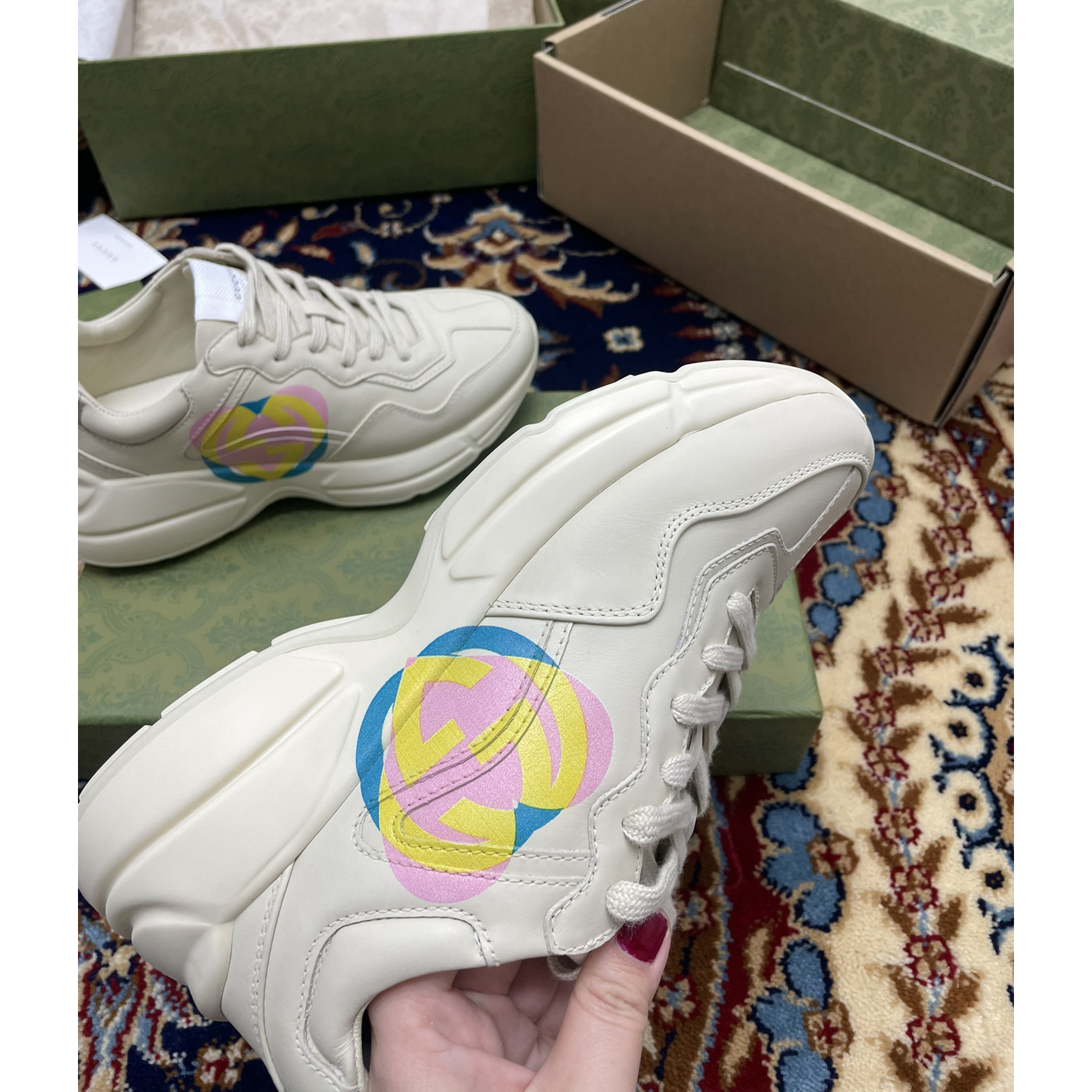 Gucci Women's Rhyton Sneakers - PerfectKickZ