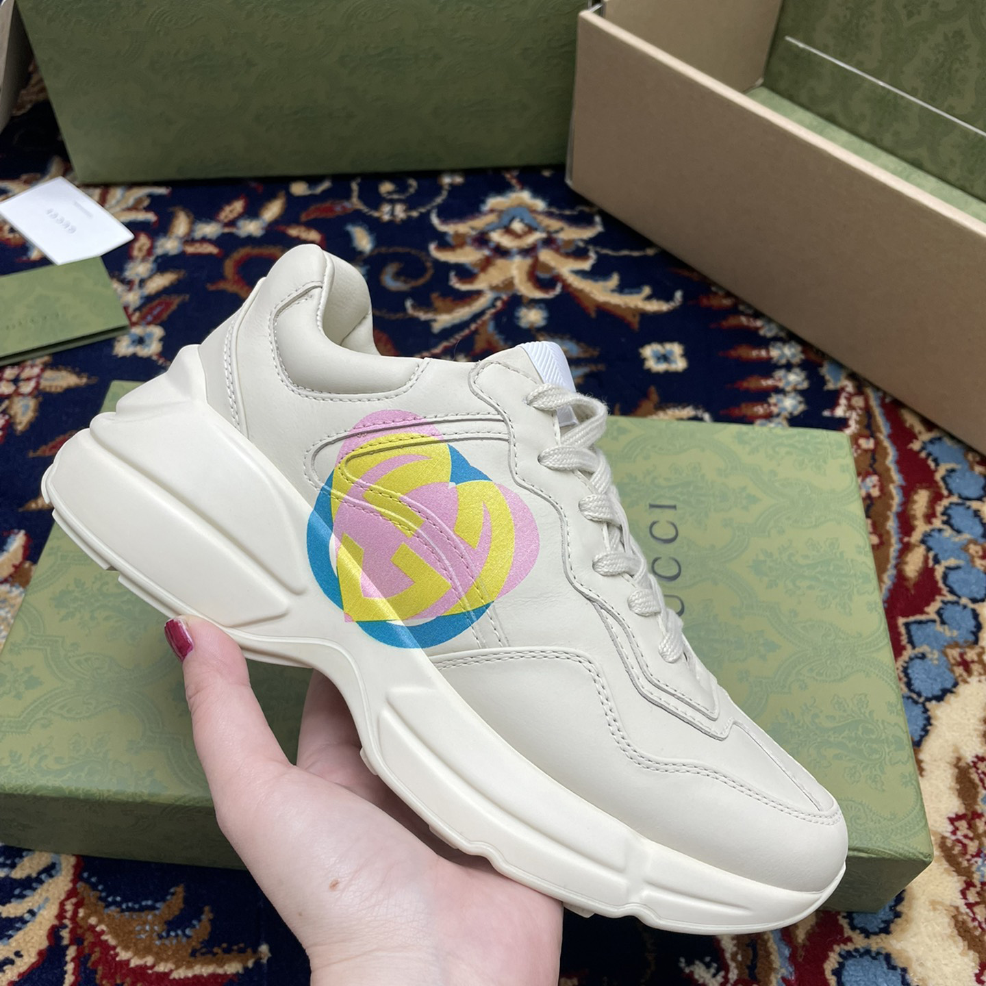 Gucci Women's Rhyton Sneakers - PerfectKickZ