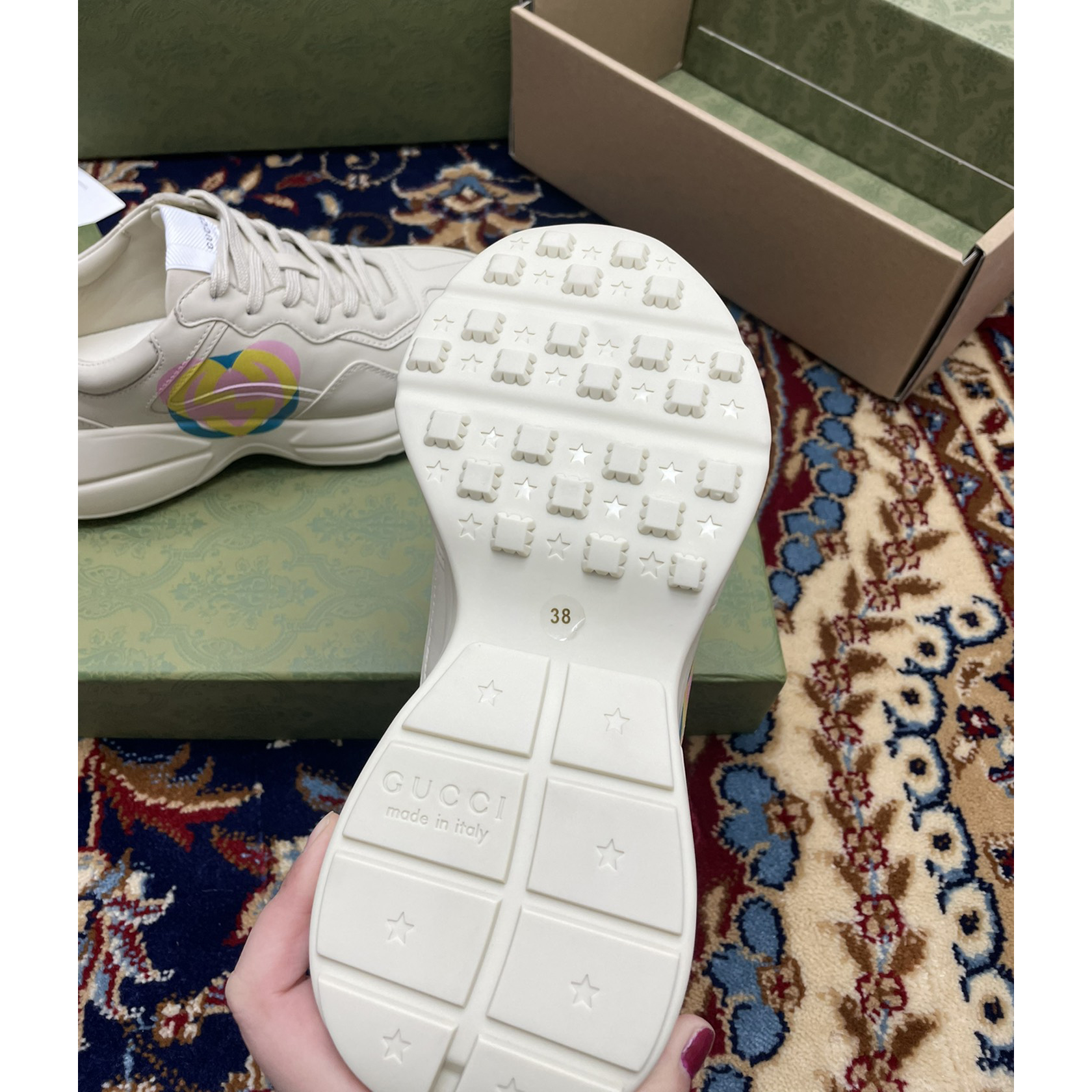 Gucci Women's Rhyton Sneakers - PerfectKickZ