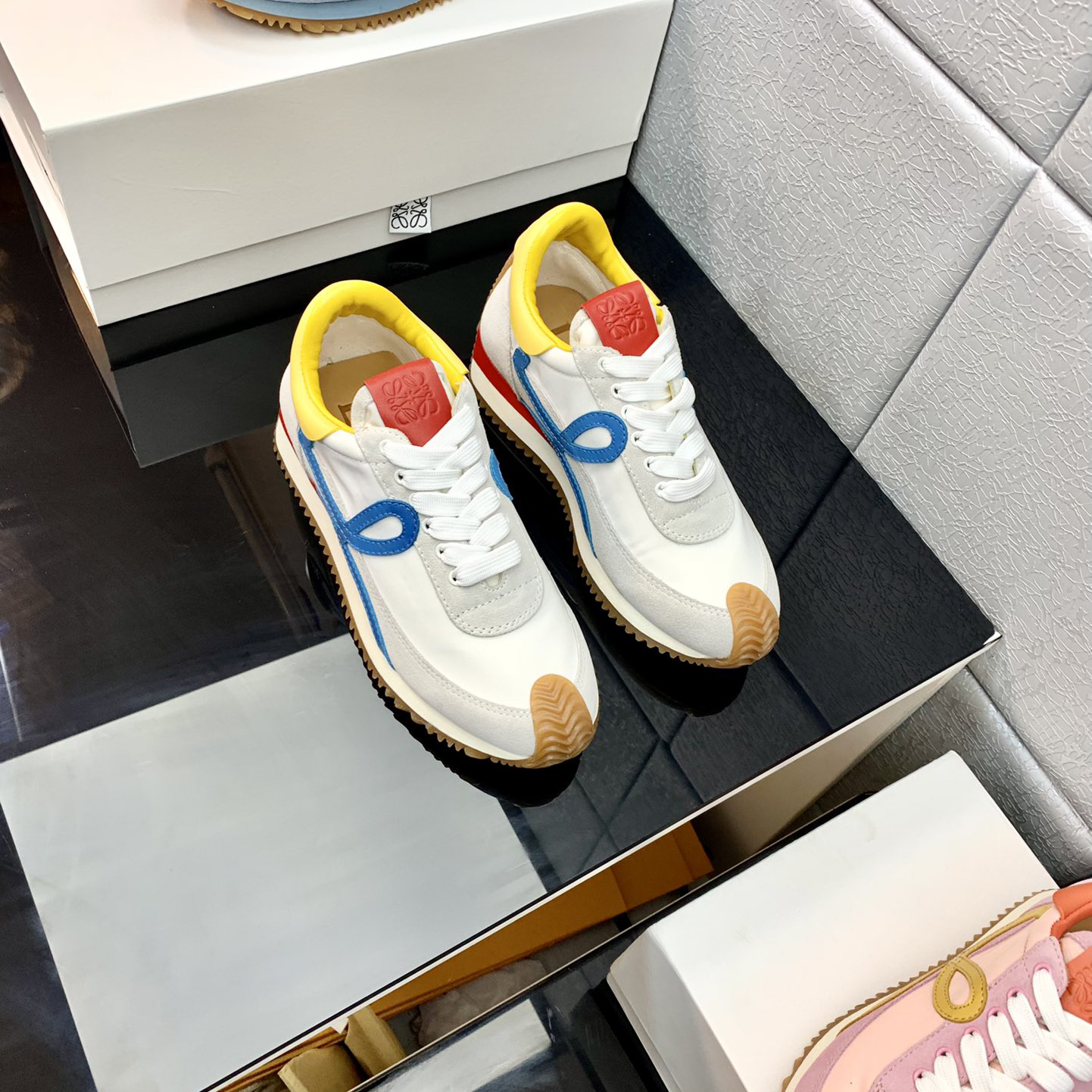 Loewe Flow Runner In Technical Mesh And Suede - PerfectKickZ