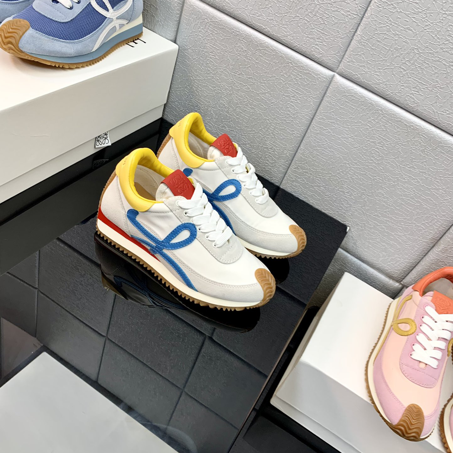 Loewe Flow Runner In Technical Mesh And Suede - PerfectKickZ