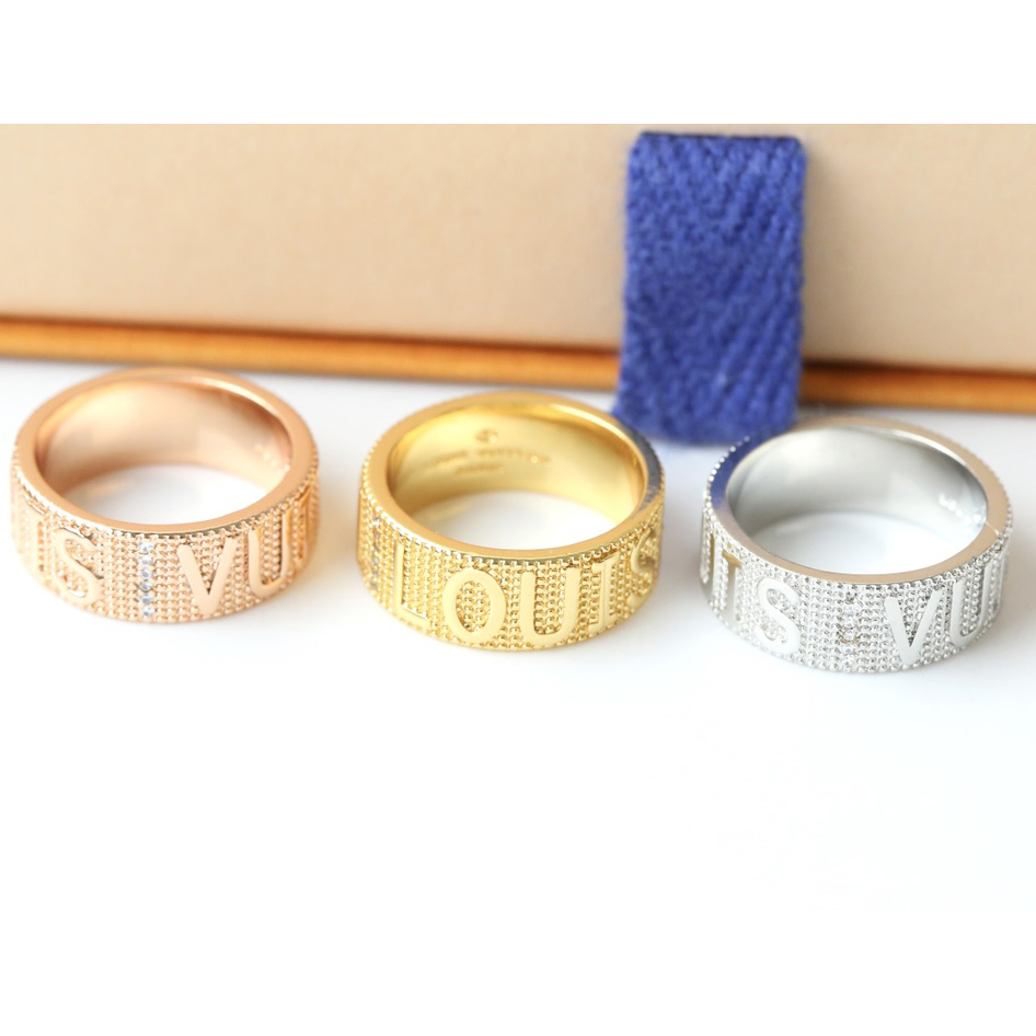 Louis Vuitton Monogram Silver Ring - PerfectKickZ