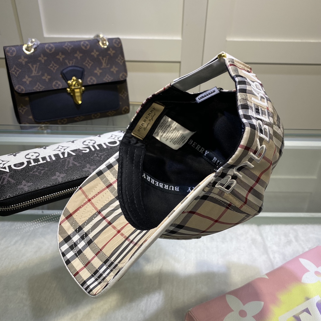 Burberry Monogram Motif Icon Stripe Baseball Cap - PerfectKickZ