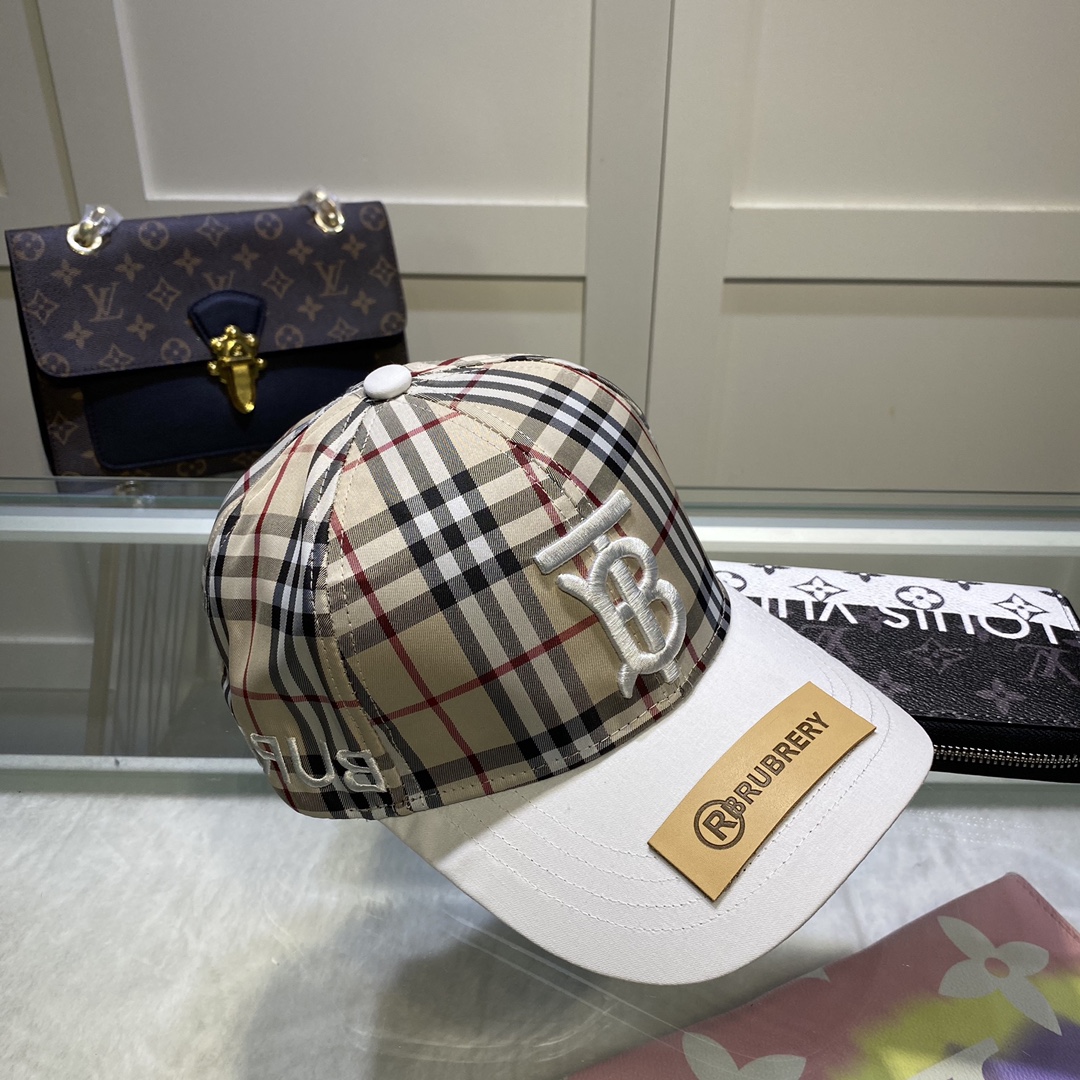 Burberry Monogram Motif Icon Stripe Baseball Cap - PerfectKickZ