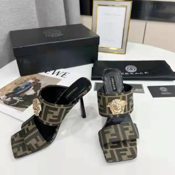 Versace x Fendi  Fendace Heel Sandals - PerfectKickZ