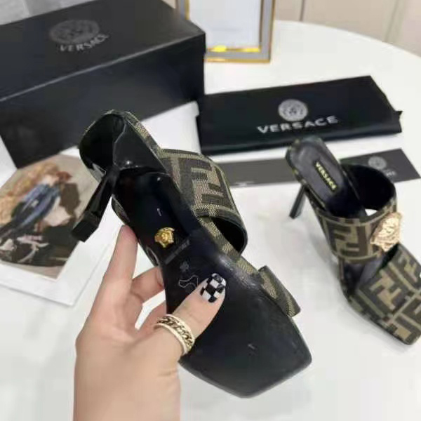Versace x Fendi  Fendace Heel Sandals - PerfectKickZ