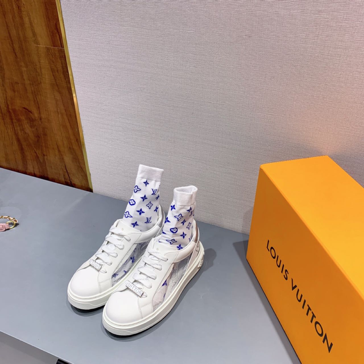 Louis Vuitton Time Out PVC Transparent Logo Sneaker - PerfectKickZ