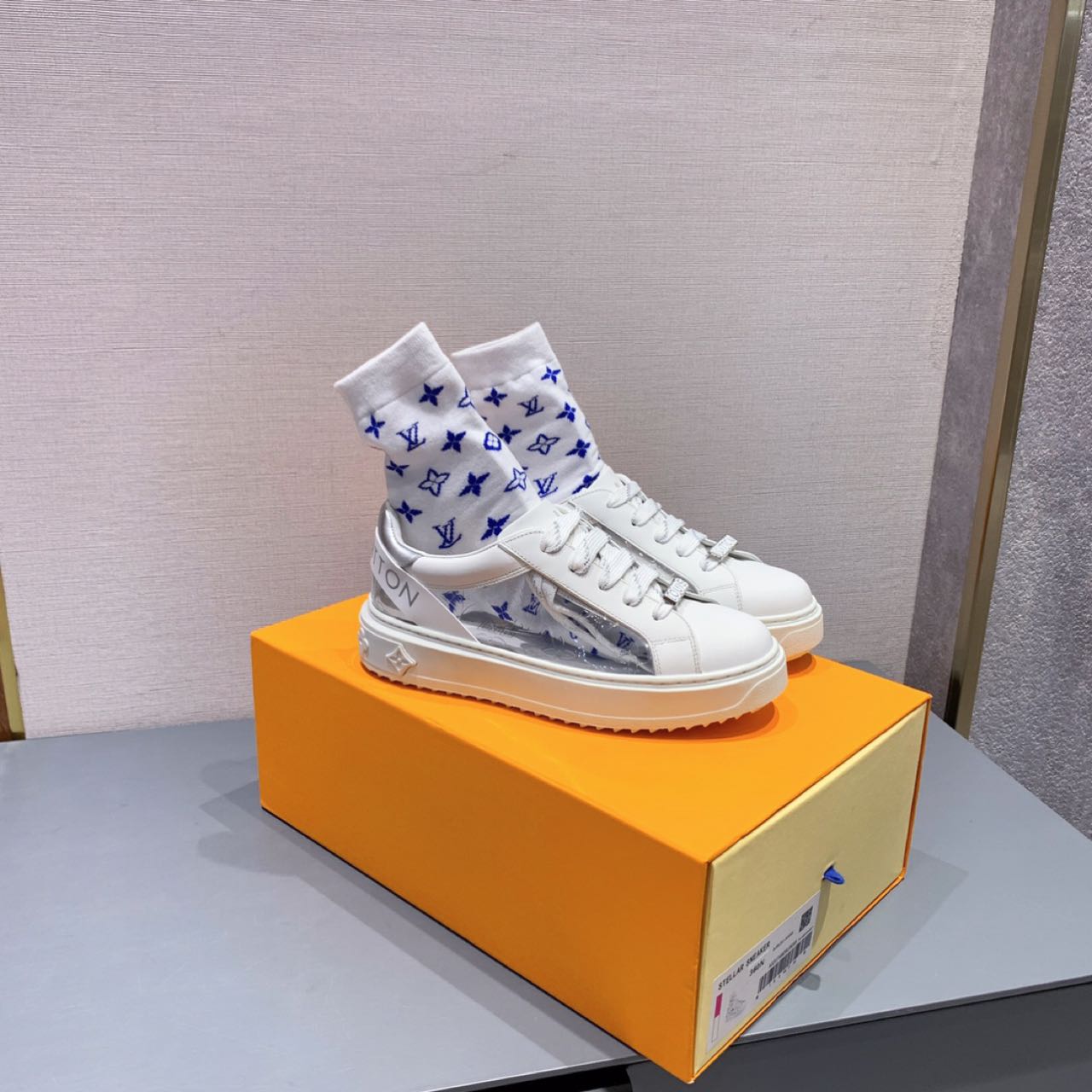 Louis Vuitton Time Out PVC Transparent Logo Sneaker - PerfectKickZ