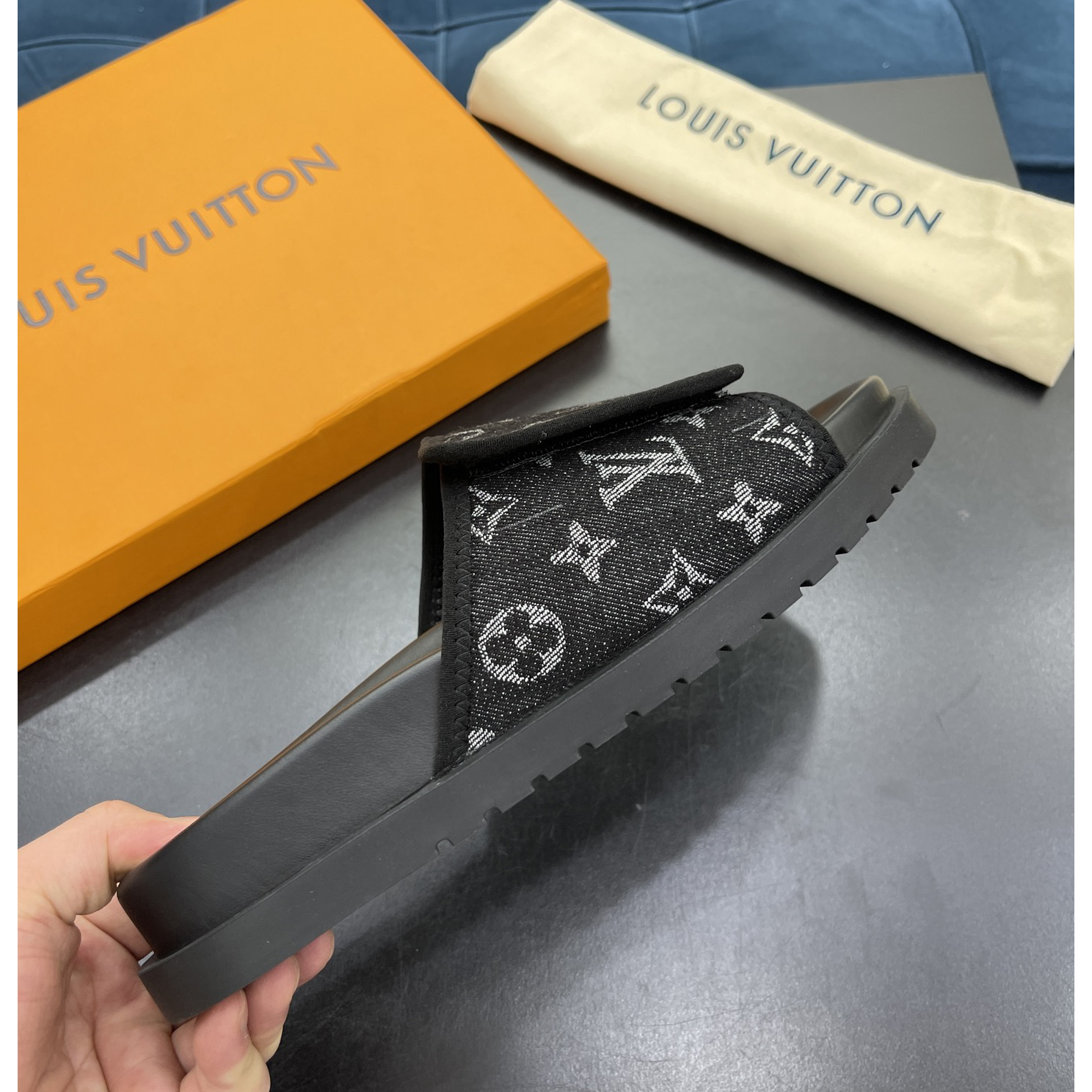 Louis Vuitton x NBA Monogram Slipper - PerfectKickZ