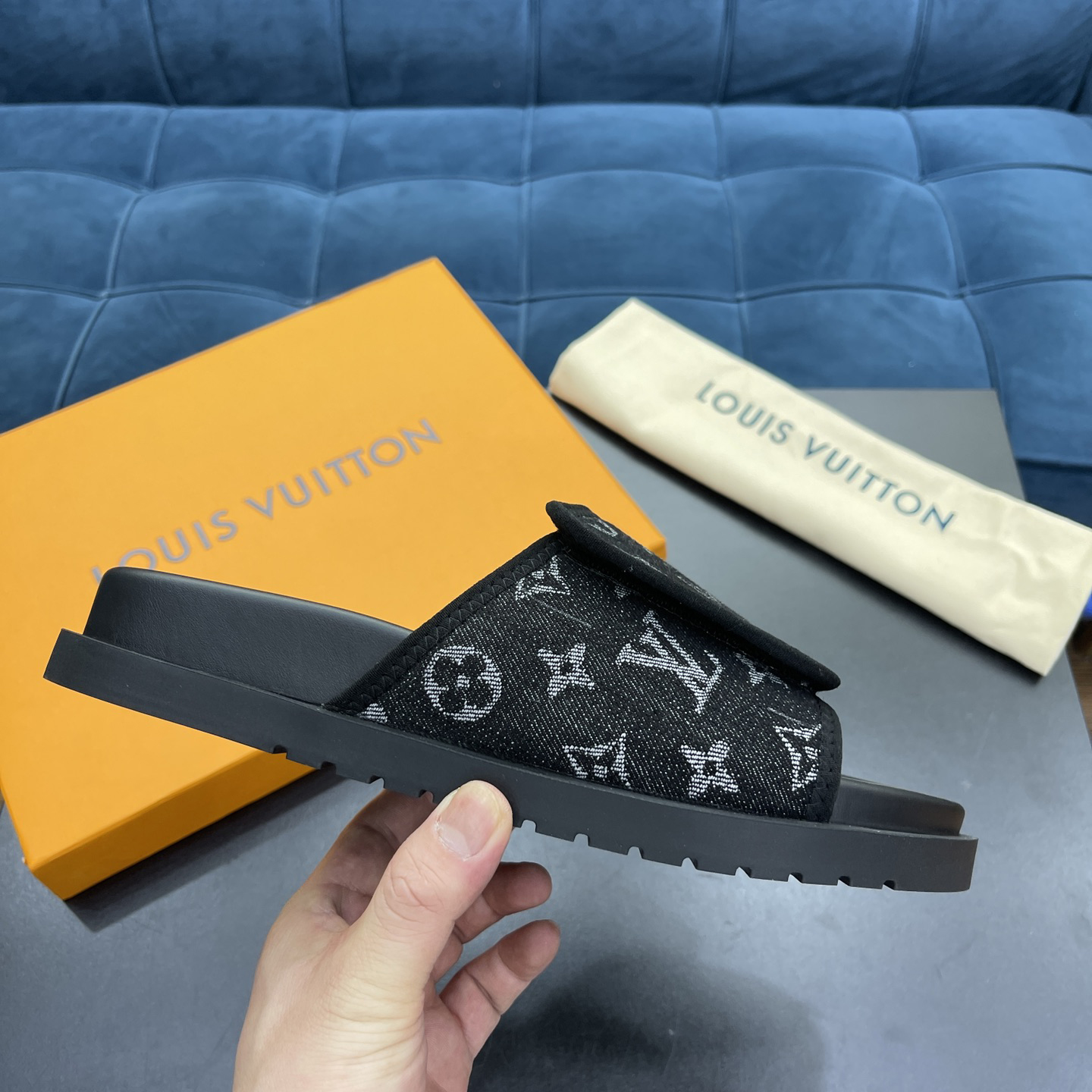 Louis Vuitton x NBA Monogram Slipper - PerfectKickZ