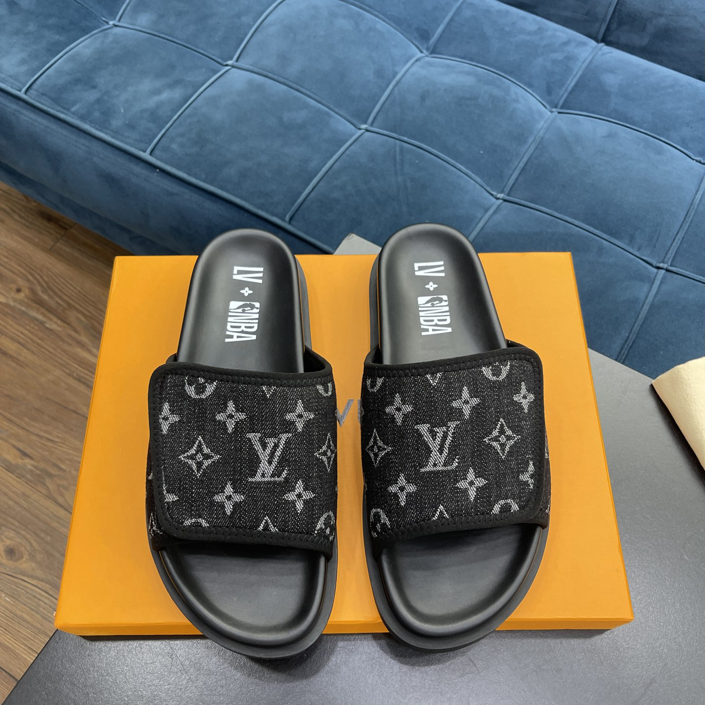 Louis Vuitton x NBA Monogram Slipper - PerfectKickZ