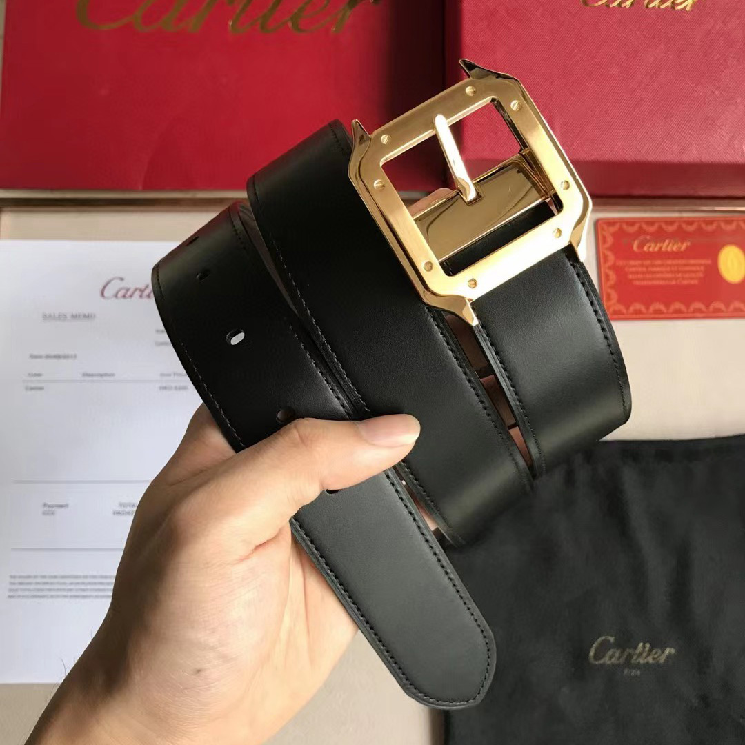 Cartier 34mm Leather  Belt  - PerfectKickZ