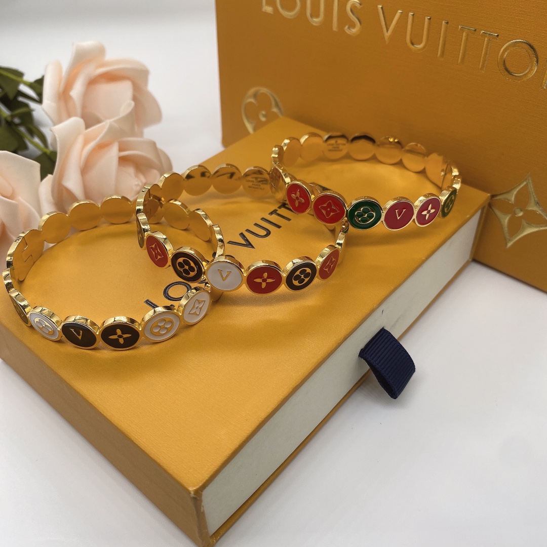 Louis Vuitton 'LV' Bracelet - PerfectKickZ