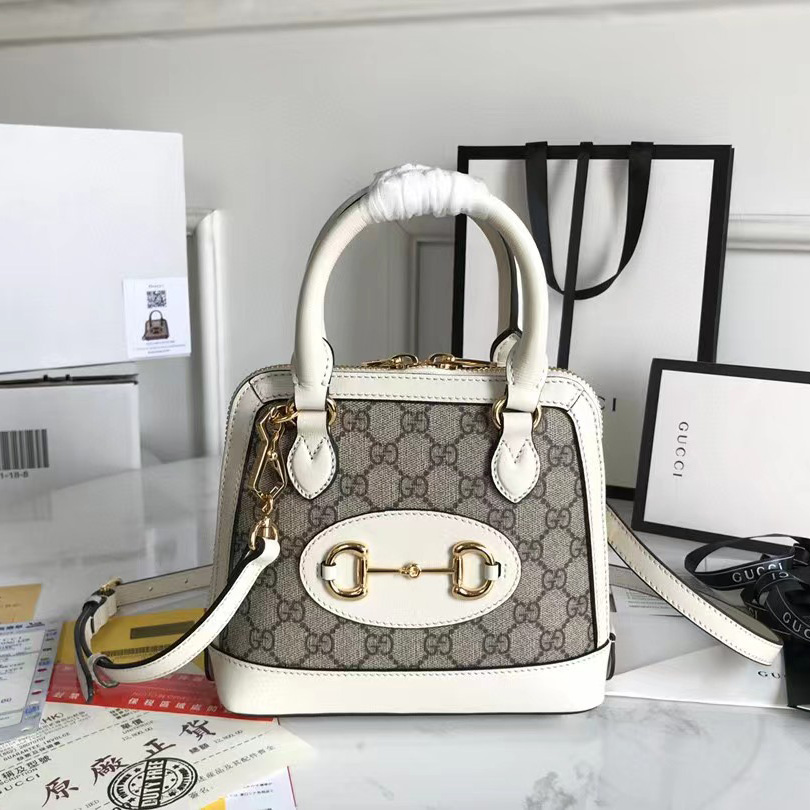 Gucci GG Horsebit 1955 Mini Handle Bag（20-19.5-7.5CM） - PerfectKickZ