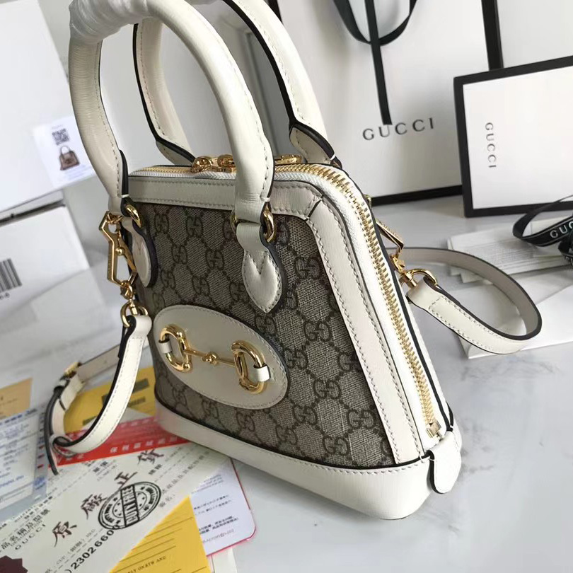 Gucci GG Horsebit 1955 Mini Handle Bag（20-19.5-7.5CM） - PerfectKickZ