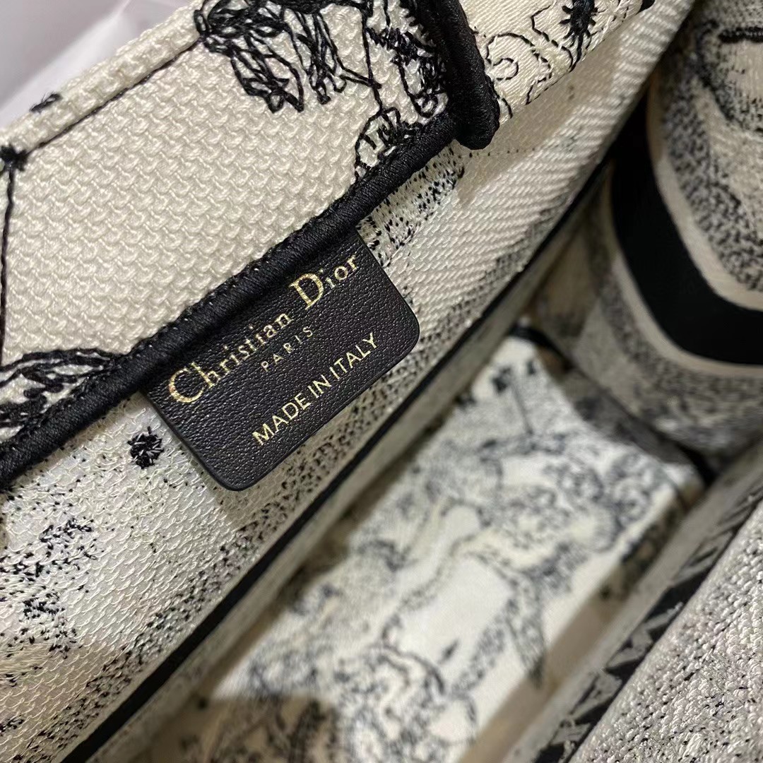 Dior Oblique Embroidered Book Tote - PerfectKickZ
