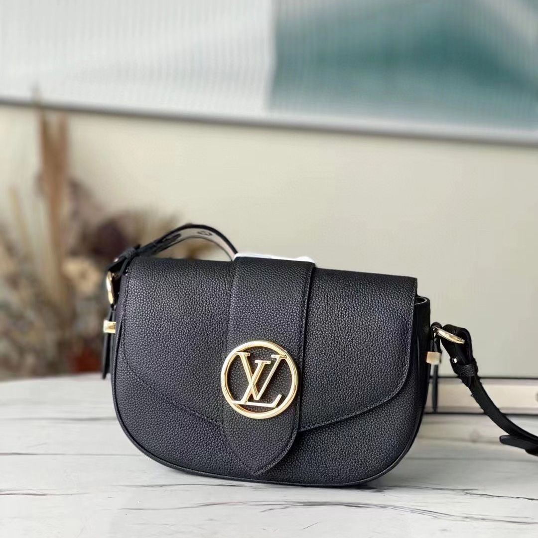 Louis Vuitton  Black Shoulder Bag （25-17.5-8CM） - PerfectKickZ