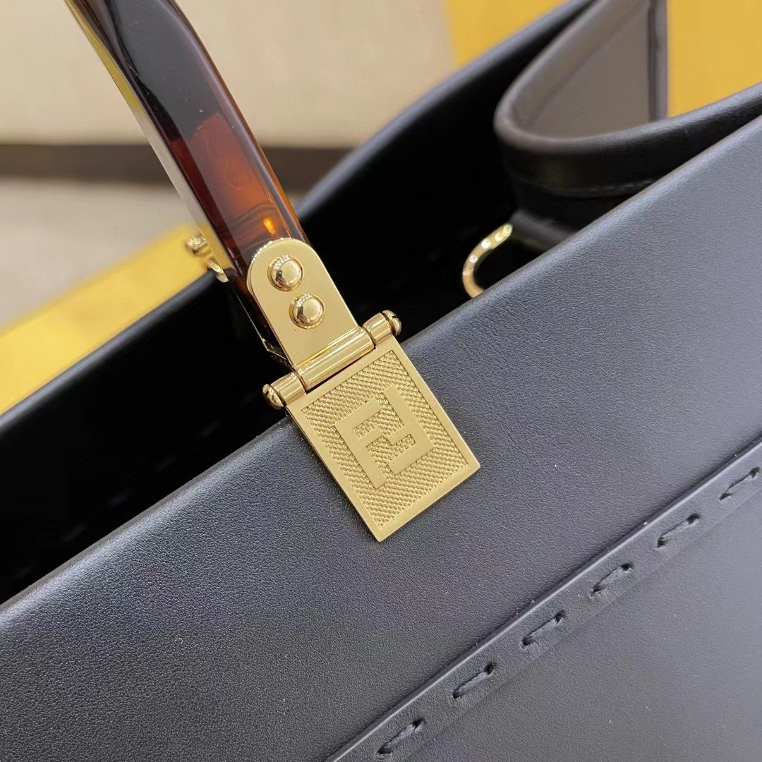 Fendi Sunshine Medium Beige Canvas Bag(40.5-35-21.5cm) - PerfectKickZ