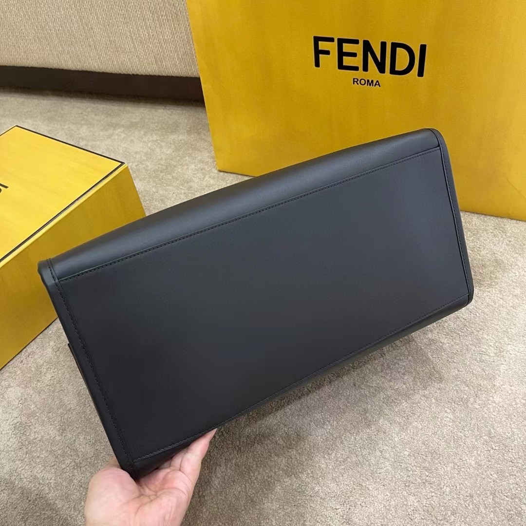 Fendi Sunshine Medium Beige Canvas Bag(40.5-35-21.5cm) - PerfectKickZ