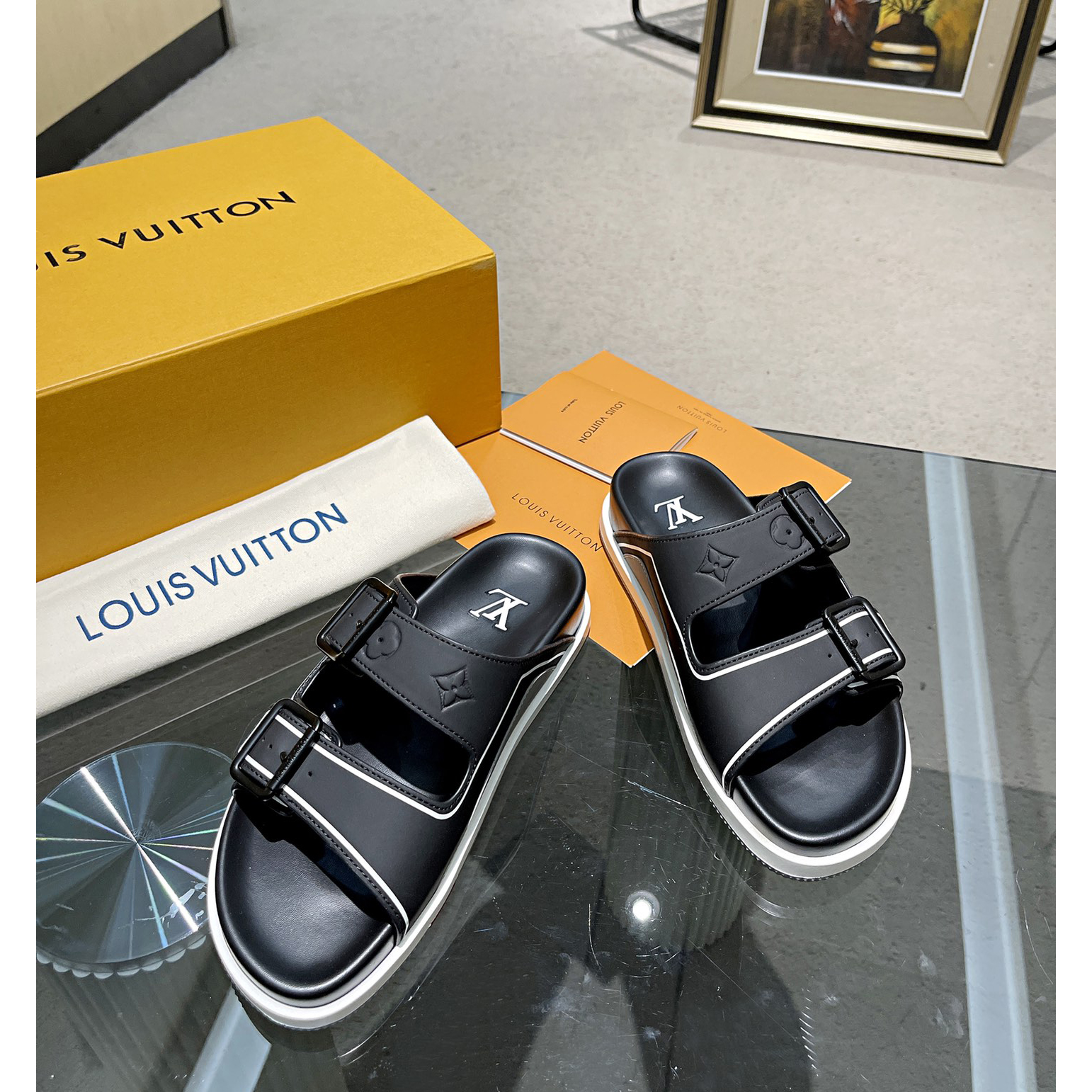 Louis Vuitton Men's Trainer Slippers - PerfectKickZ