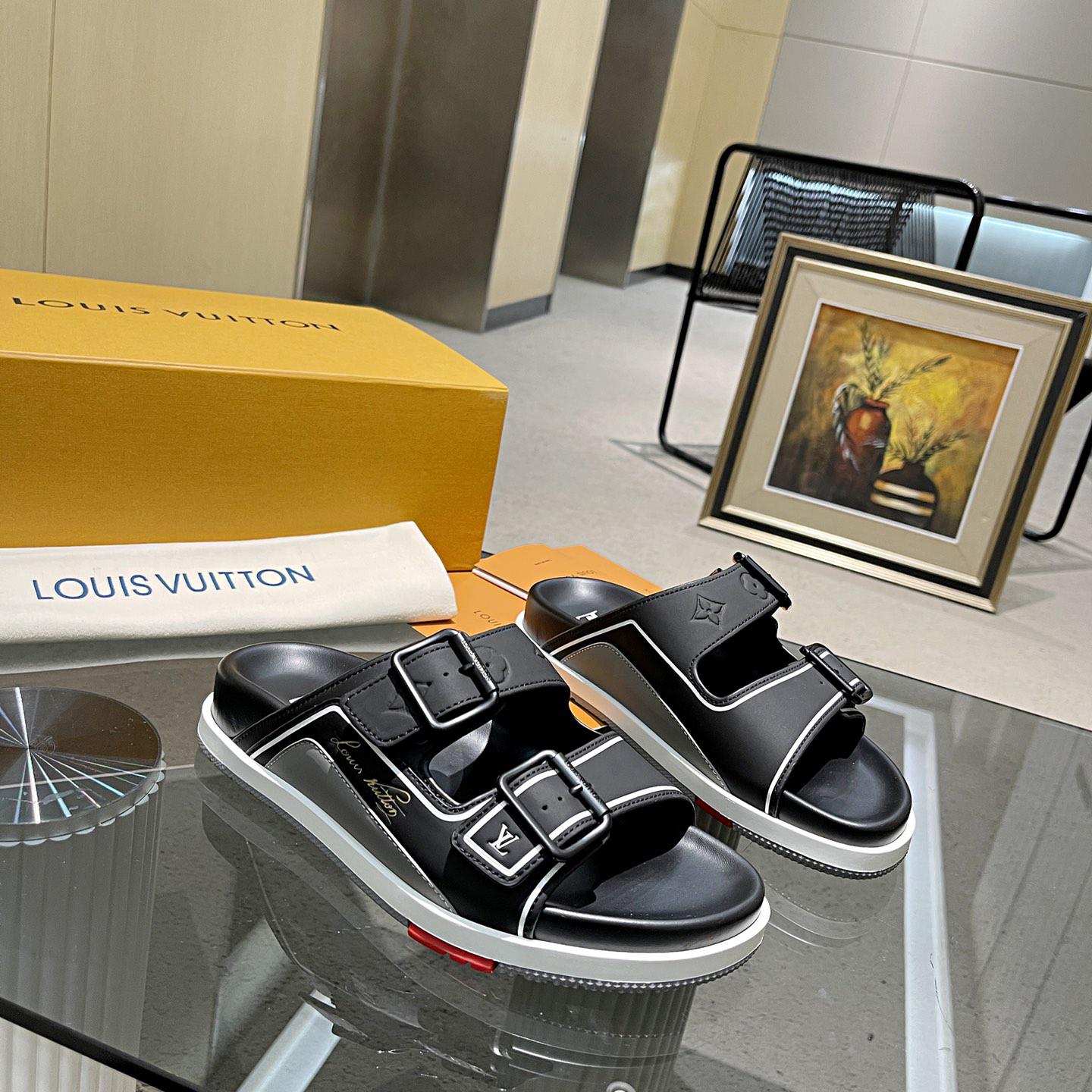 Louis Vuitton Men's Trainer Slippers - PerfectKickZ