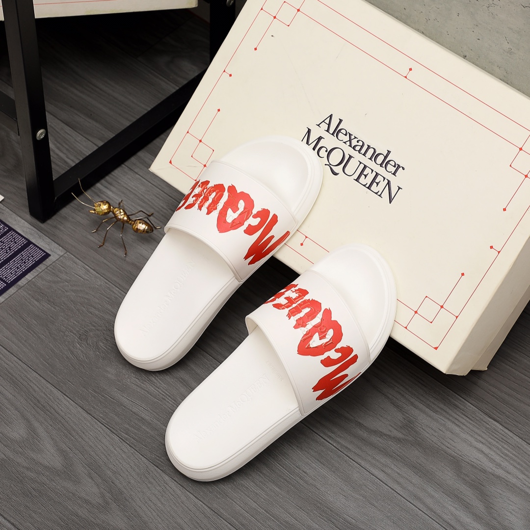 Alexander Mqueen Logo Slipper - 
