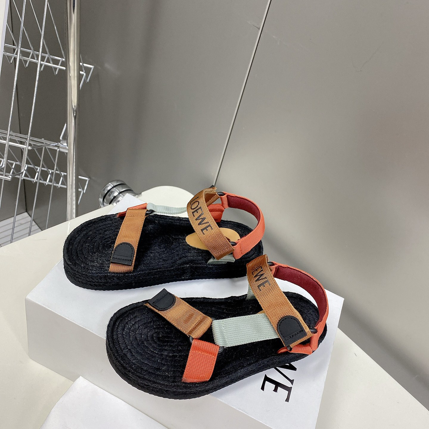 Loewe Strappy Espadrille In Nylon - PerfectKickZ