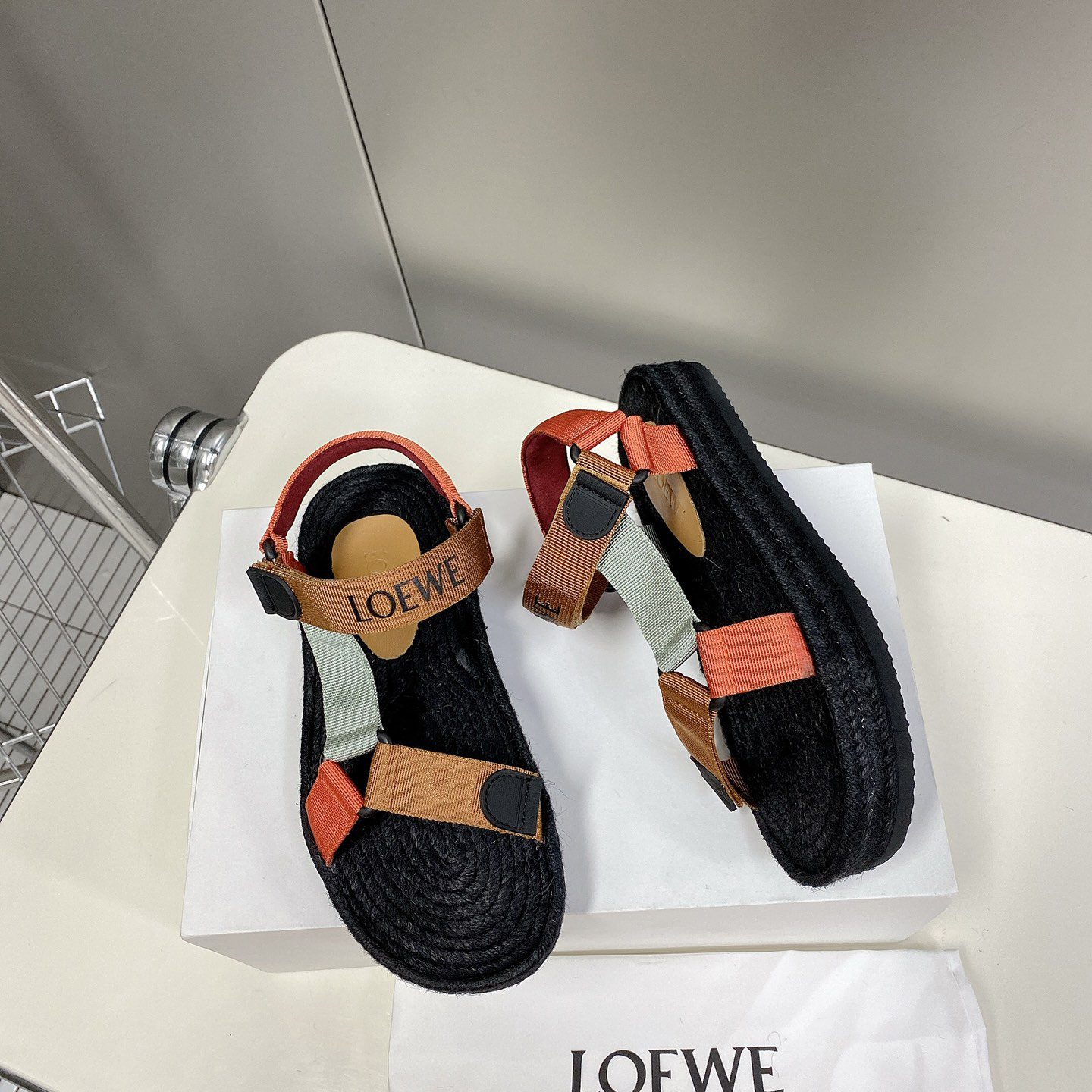Loewe Strappy Espadrille In Nylon - PerfectKickZ