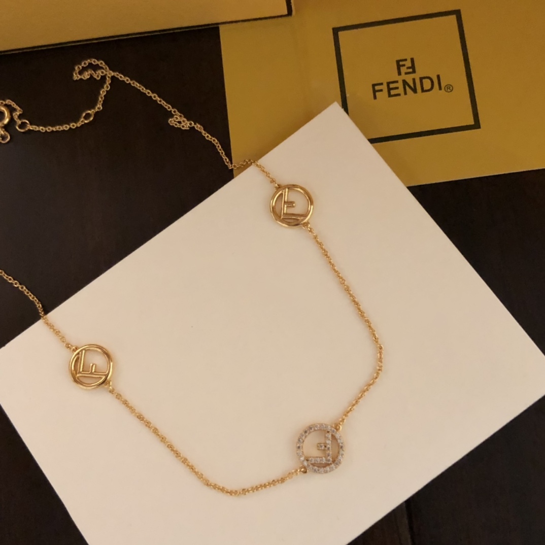 Fendi F Is Fendi Necklace - PerfectKickZ
