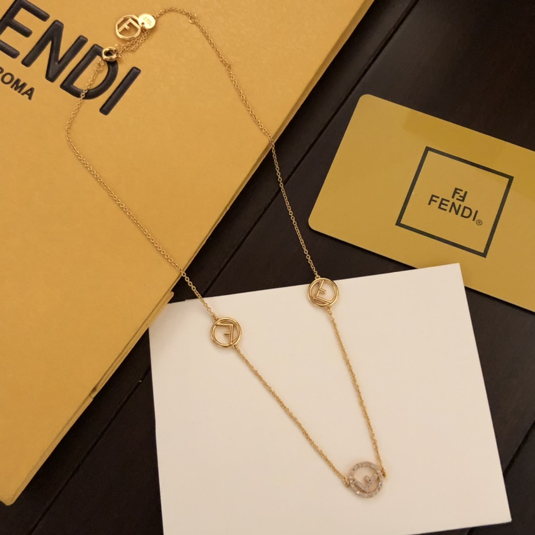 Fendi F Is Fendi Necklace - PerfectKickZ