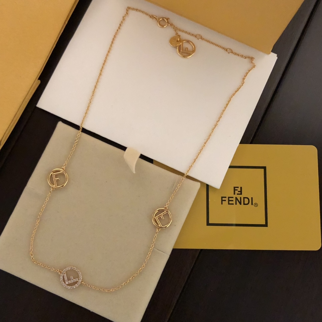 Fendi F Is Fendi Necklace - PerfectKickZ