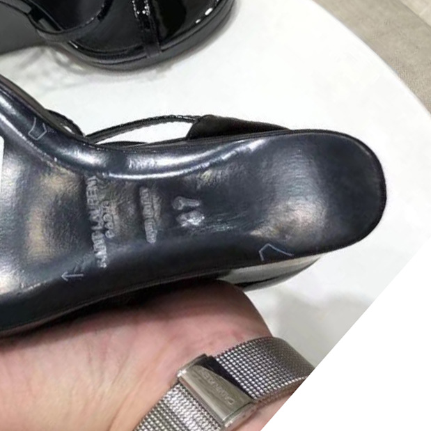 Saint Laurent Cassandra Wedge Espadrilles In Leather With Black Monogram - 