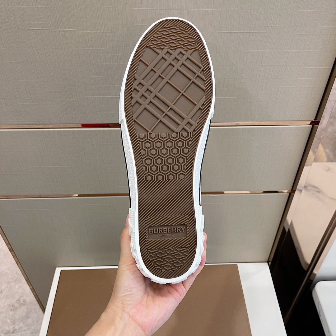 Burberry Check Cotton Sneakers - PerfectKickZ