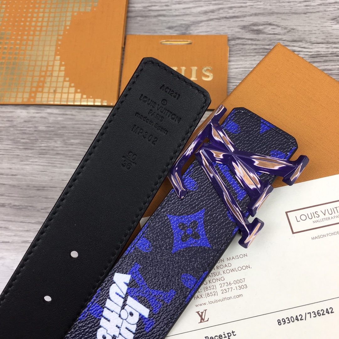 Louis Vuitton Gradient Shape 40MM Reversible Belt - PerfectKickZ
