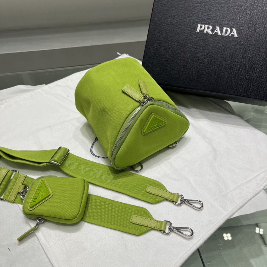 Prada Canvas Shoulder Bag(21-15-15cm)   2VH147 - PerfectKickZ