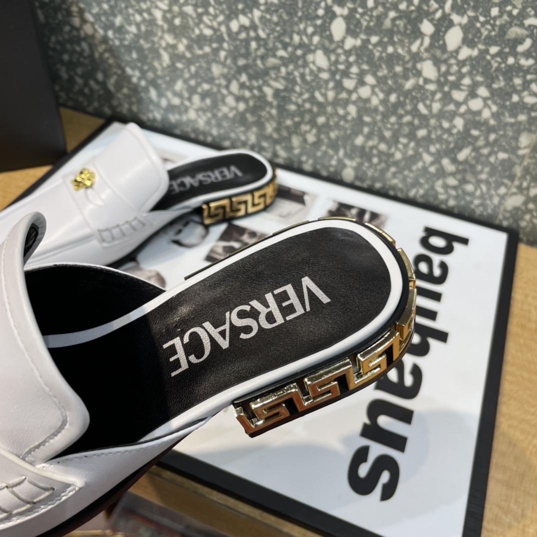 Versace La Medusa Loafer Mules - PerfectKickZ