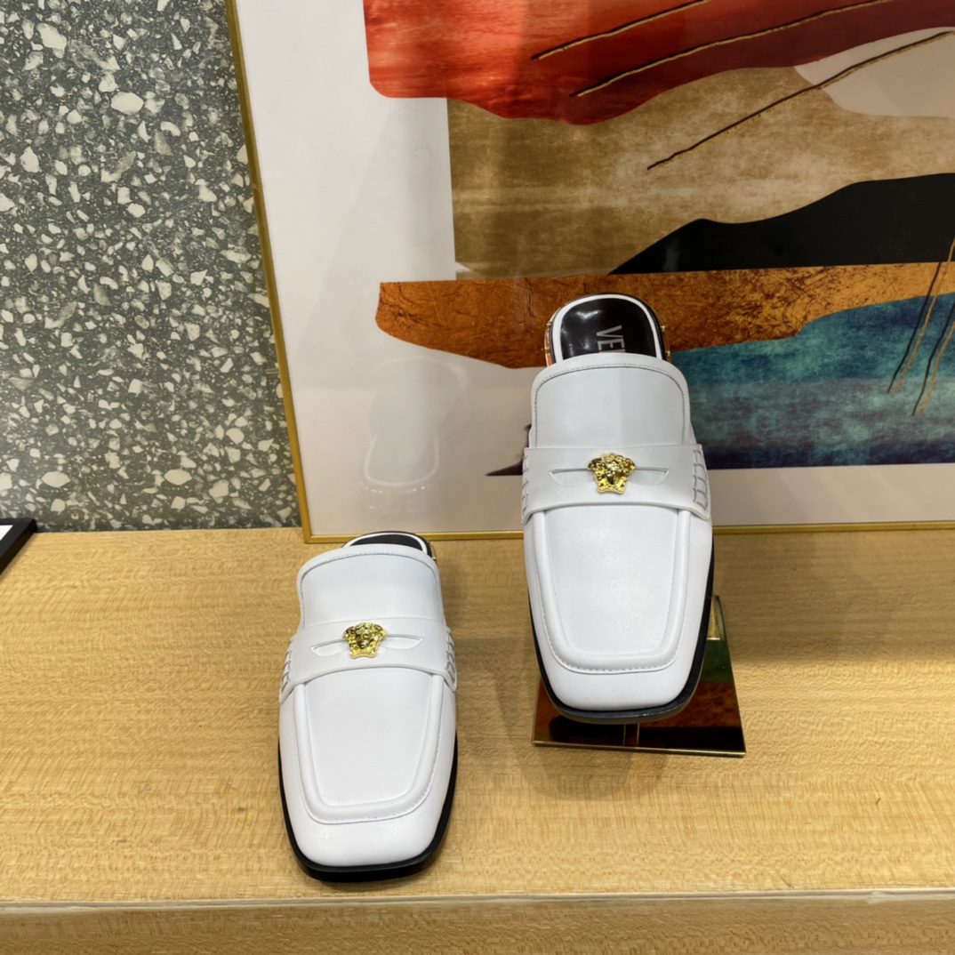 Versace La Medusa Loafer Mules - PerfectKickZ