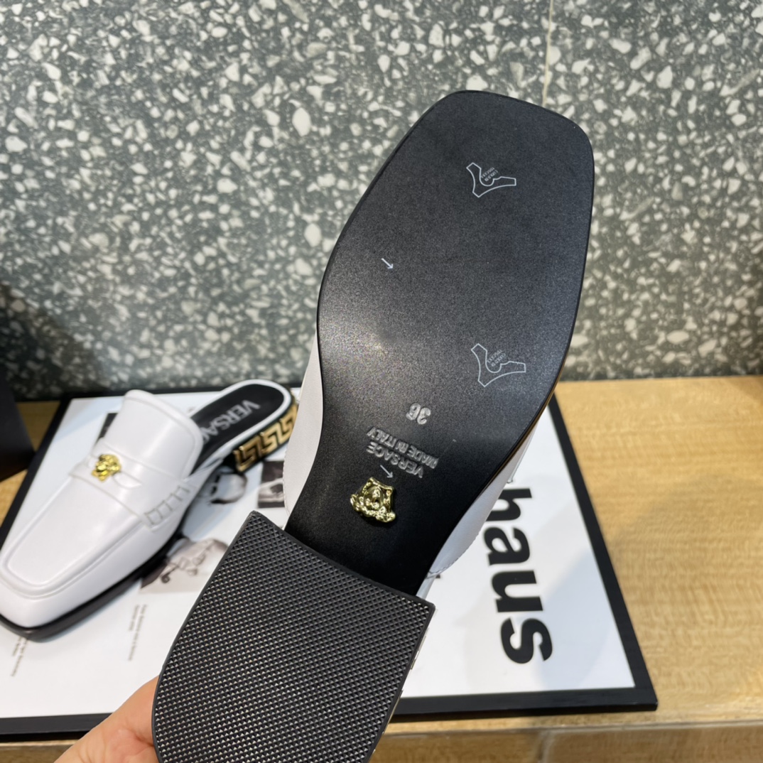 Versace La Medusa Loafer Mules - PerfectKickZ