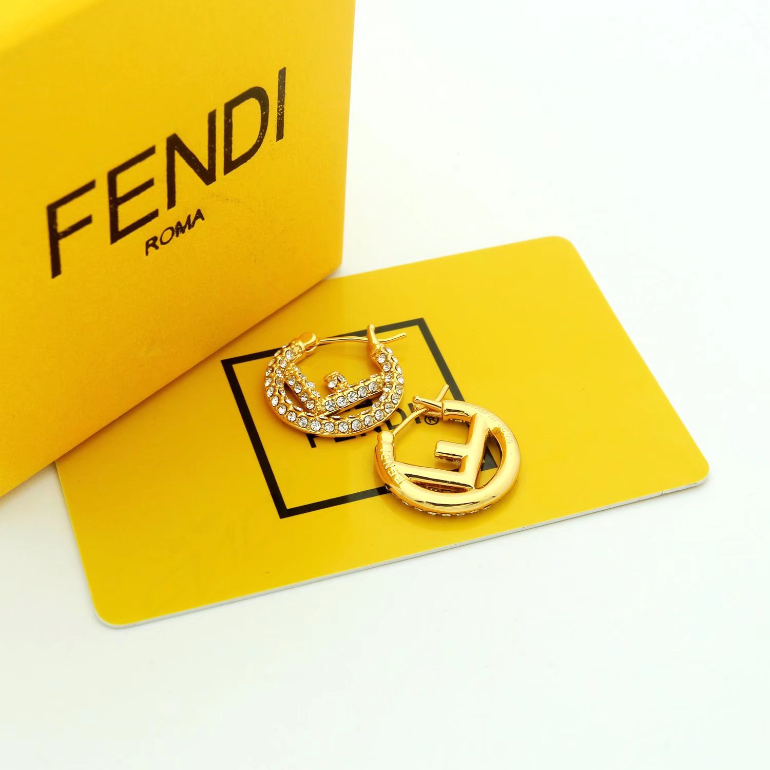Fendi F Is Fendi Earrings - PerfectKickZ