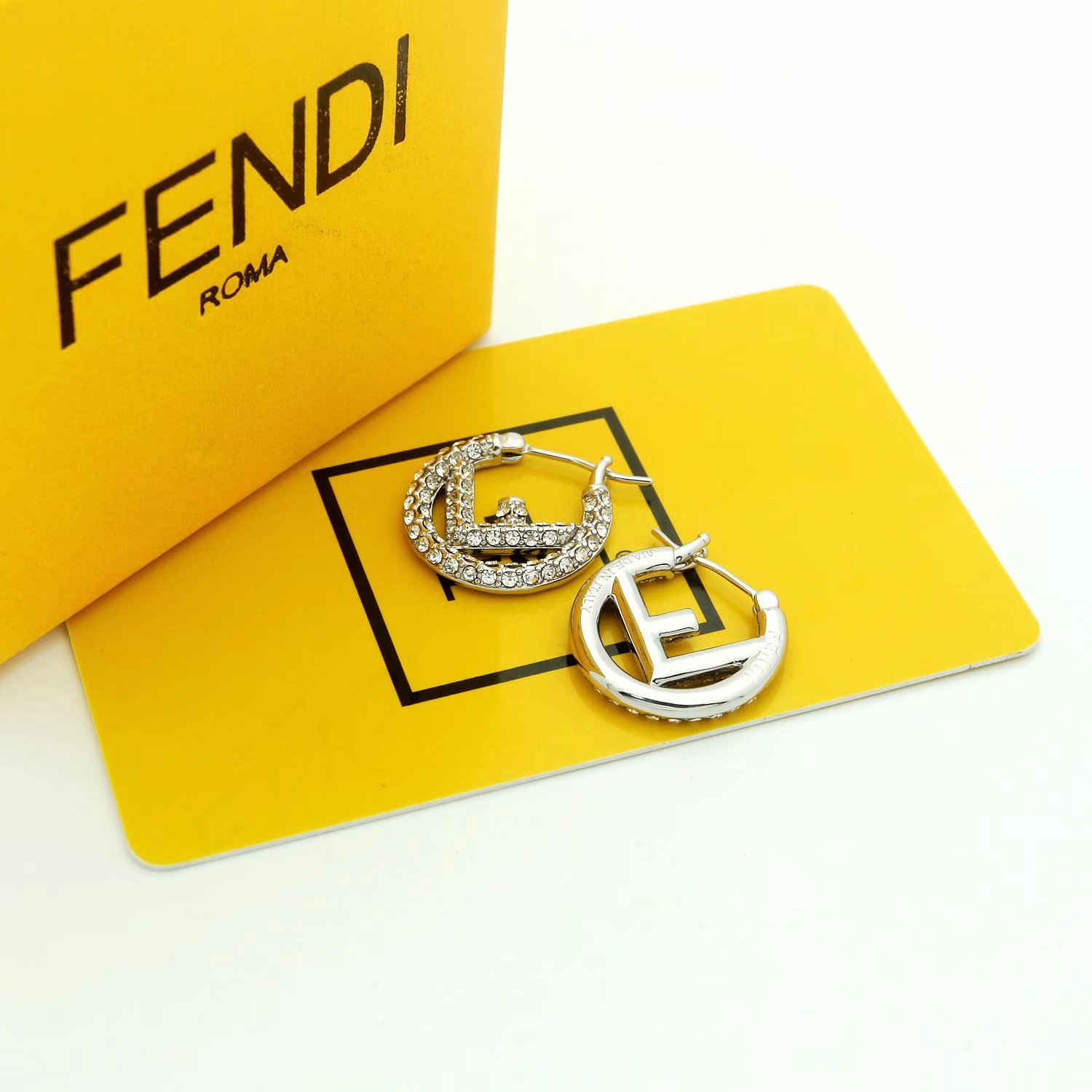 Fendi F Is Fendi Earrings - PerfectKickZ