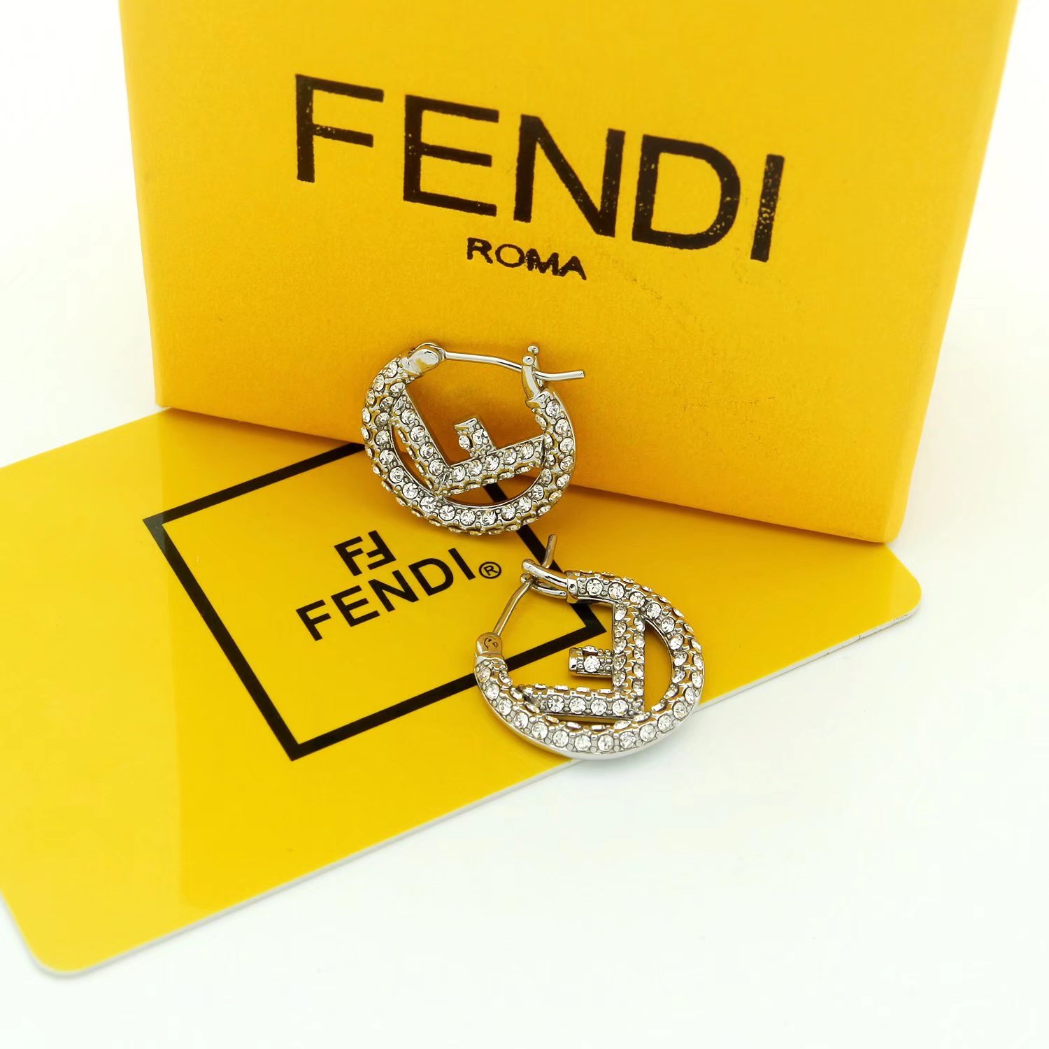 Fendi F Is Fendi Earrings - PerfectKickZ